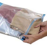 Saco para roupas zip lock de plástico